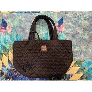 2025 Brighton Extra Large Black Knox Quilted Tote Bag -Heart to Heart Collection